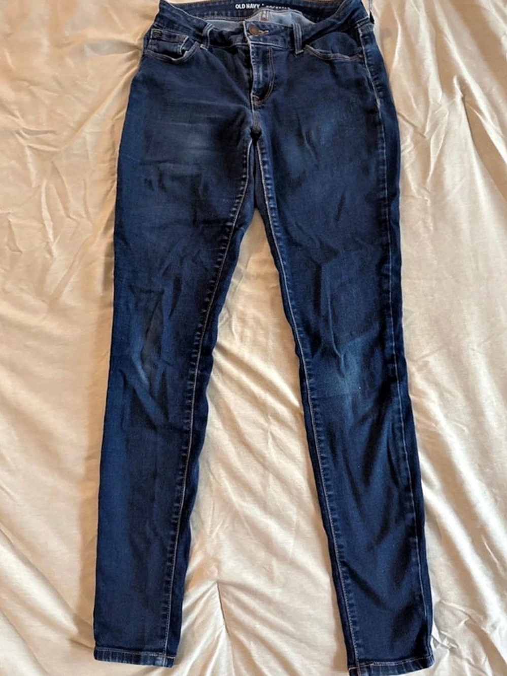 Old Navy Mid-Rise Rockstar Super-Skinny Jeans Skinny Jeans Blue Size 2
